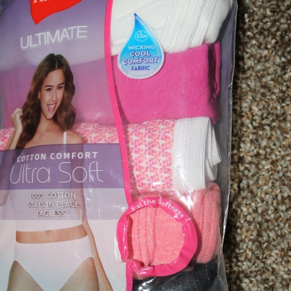 NWT 5 pk. Hanes Bikini Panties Cotton Comfort 9/2XL - Picture 1 of 4